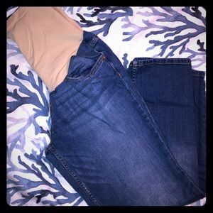 EEUC Indigo Blue MATERNITY straight leg jeans